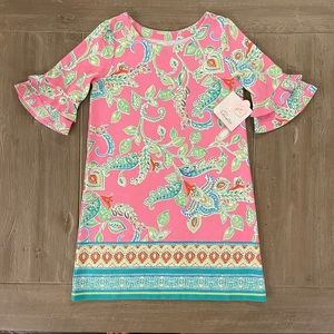 Pappagallo Girls’ Floral Dress Pink L (10/12)